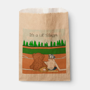 Sacolinha É um Lil' Slugger Chá de fraldas de basebol
