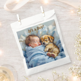 Sacolinha É um menino | Chá de fraldas Obrigado