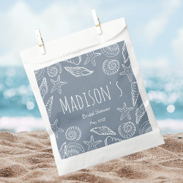 Sacolinha Editable Seashells & Star Fish Coastal Bridesmaid