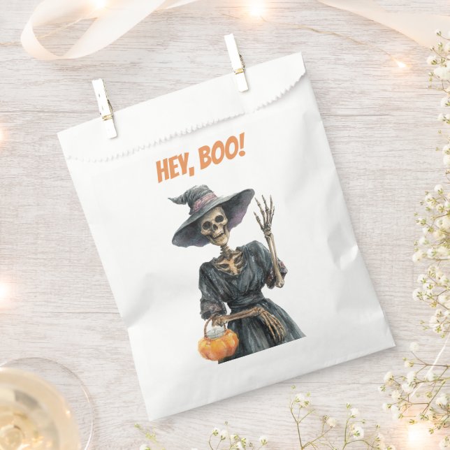 Sacolinha Ei, Boo! | Bolsas de Favor de Bruxas Spooky (Cortado)