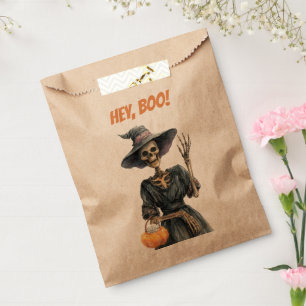 Sacolinha Ei, Boo! Bolsas de Favor de Witch Candy Skeleton