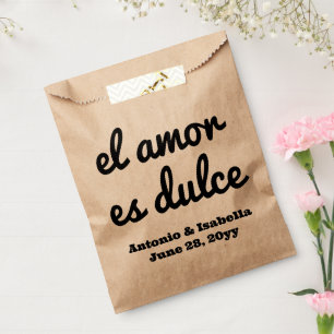 Sacolinha El amor es dulce recepção de casamento trata para
