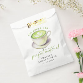 Sacolinha Ela encontrou seu chá de noiva de matcha perfeito