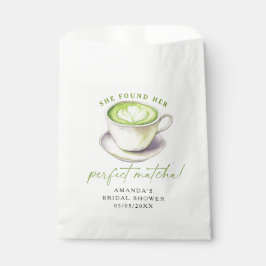 Sacolinha Ela encontrou seu chá de noiva de matcha perfeito