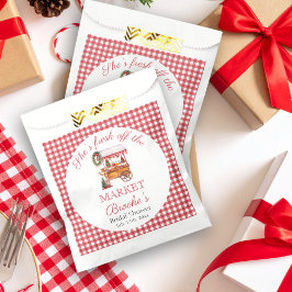 Sacolinha Ela está fresca do mercado de Natal Noiva Shower