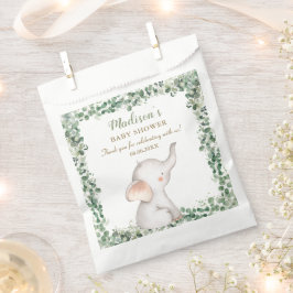 Sacolinha Elefante Bonito Verde Sexo Chá de fraldas Neutro