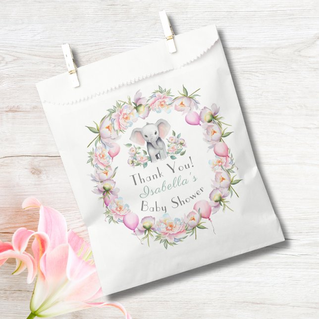 Sacolinha Elefante Para Bebês Com Peões E Chá de fraldas De  (Criador carregado)