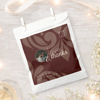 Sacolinha Elegant Classic Chic Damask Photo Wedding