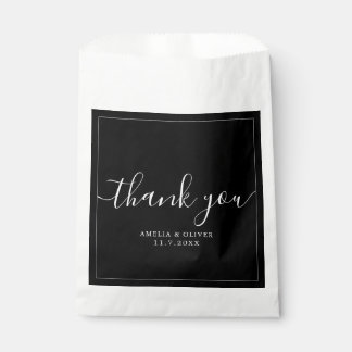 Sacolinha Elegant Timeless Wedding Thank You | Personalized 