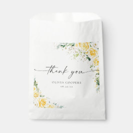 Sacolinha Elegant Yellow Baby Shower Favor Bags