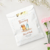 Elegante Aquarela Um Bebê está criando Chá de fral