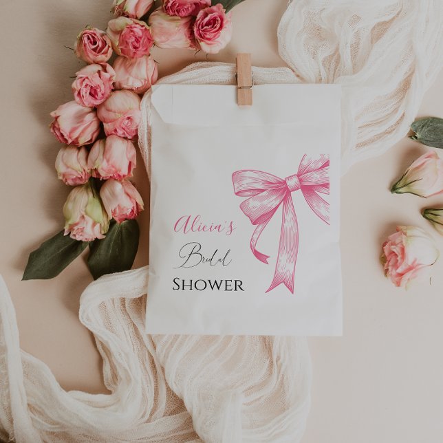 Sacolinha Elegante Coquete Retro Rosa Chuveiro de Noiva com  (Criador carregado)