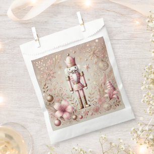 Sacolinha Elegante e Caprichoso Quebra-Nozes Pastel Rosa e D