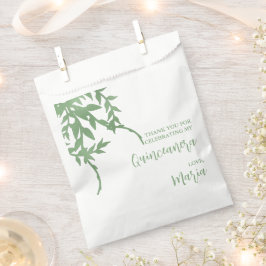 Sacolinha Elegante Greenery Quinceañera