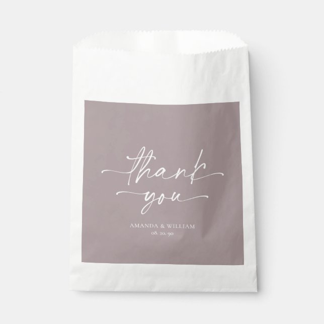 Sacolinha Elegante Lilac Wedding Favor Bag (Frente)