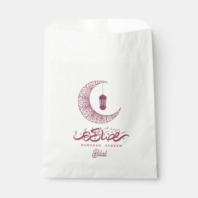 Sacolinha Elegante Ramadan Kareem Personalizado (Frente)