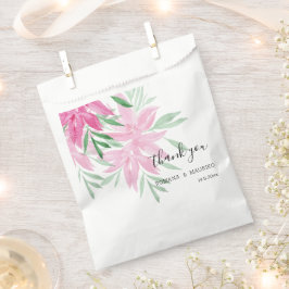 Sacolinha Elegante Rosa Boho Floral Aquarela