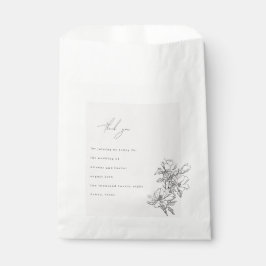 Sacolinha Elegante Simples Com Flores De Arte De Linha & Bor