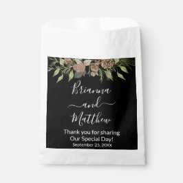 Sacolinha Elegante Winter Black Weding Favor Bag