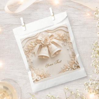 Sacolinha Elegantes Hochzeitsdesign mit Glocken und Rosen