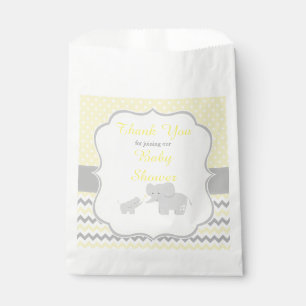 Sacolinha Elephant Yellow e Cinza Party