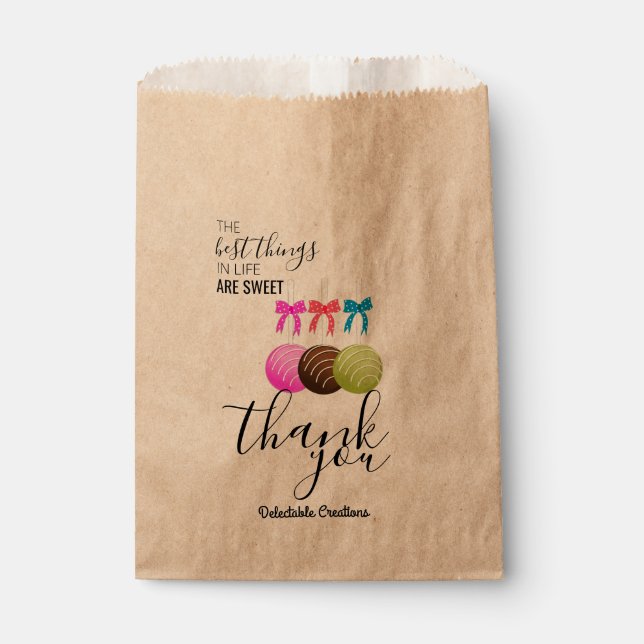 Sacolinha Embalagem para cozimento de Pop de bolos (Frente)