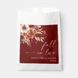 Sacolinha Enamore-se Floral de Noiva Rusty Burgundy Bridal S