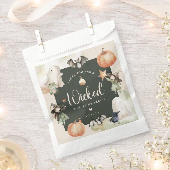 Sacolinha Enchanting Wiches Kids Halloween Birthday (Cortado)