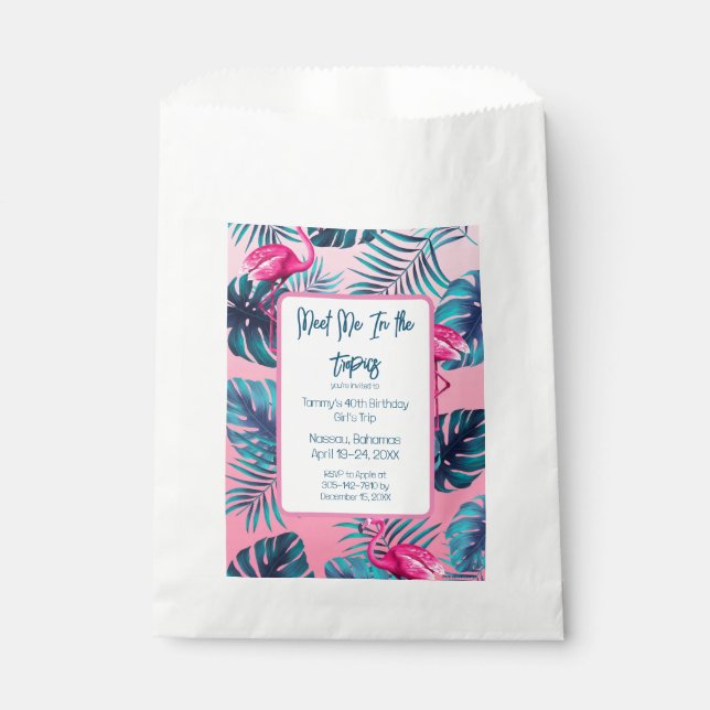 Sacolinha Encontre-Me Na Bag De Aniversário Dos Trópicos (Frente)