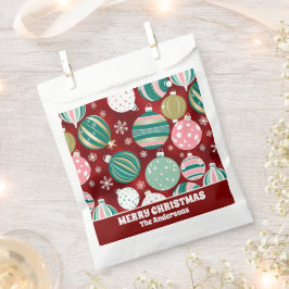 Sacolinha Enfeites de natal retrorreflectores da Vintage e f