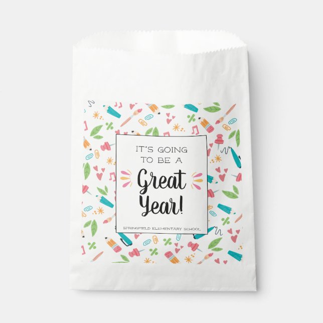 Sacolinha Engraçado de volta à escola (Frente)