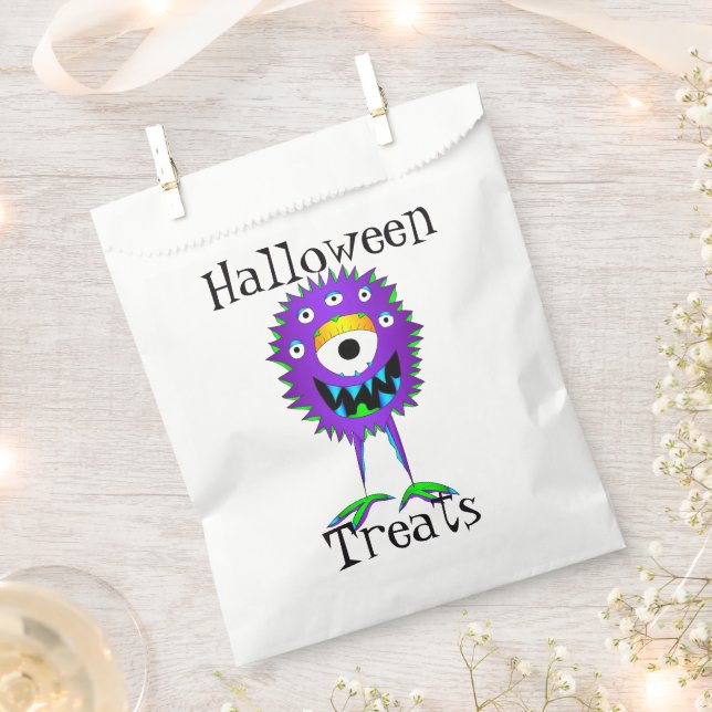 Sacolinha Engraçado, Monstro, Guloseimas de Halloween (Cortado)