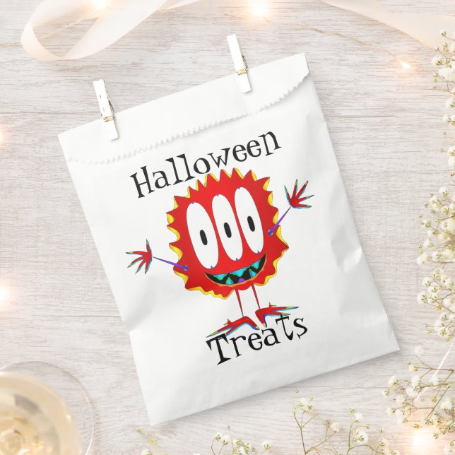 Sacolinha Engraçado, Monstro, Guloseimas de Halloween (Cortado)