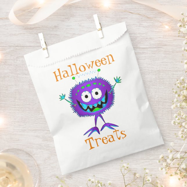 Sacolinha Engraçado, Monstro, Guloseimas de Halloween (Cortado)