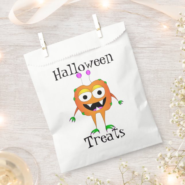 Sacolinha Engraçado, Monstro, Guloseimas de Halloween (Cortado)