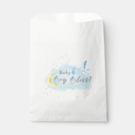 Sacolinha Entrega Especial de Stork Dourada Starlit Baby Boy