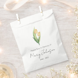 Sacolinha Envelope de Sementes de Tulipa Simples para Funera