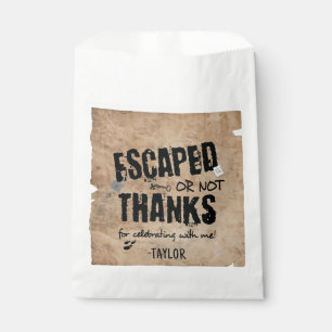 Sacolinha Escape Room Festa de aniversário Obrigado