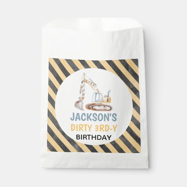 Sacolinha Escavador Amarelo Construção Suja 3rdy (Frente)