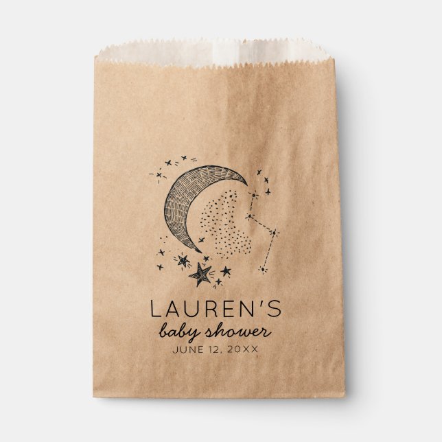 Sacolinha Escrito no Chá de fraldas dos Casais das Estrelas (Frente)