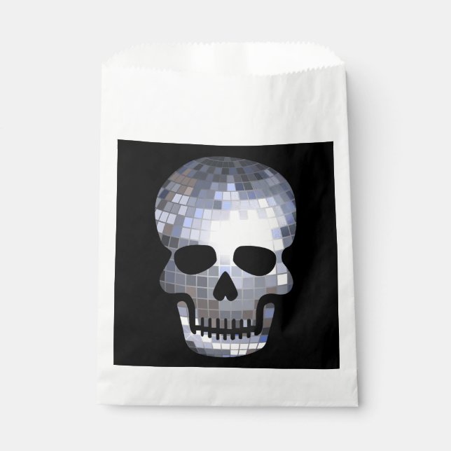 Sacolinha escultura de bola de discoteca de areia halloween (Frente)