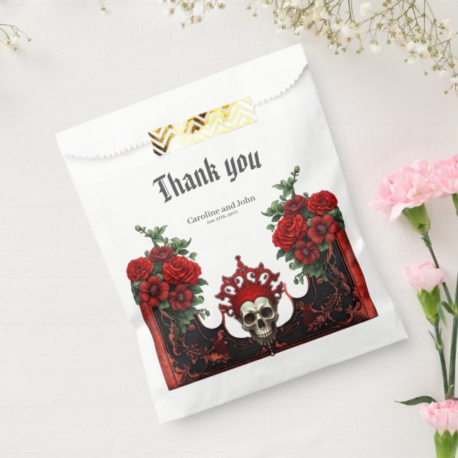 Sacolinha Escuridão real, coração gótico e crânio. (Selado)