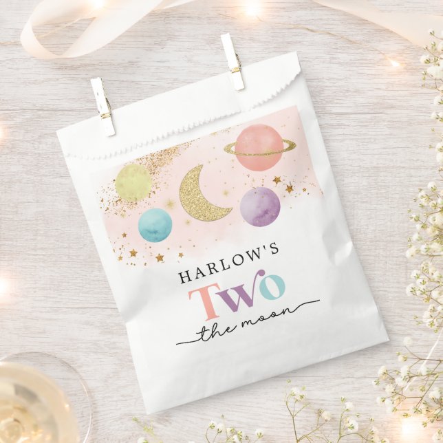 Sacolinha Espaço Exterior Dois Festa do segundo aniversário  (Cortado)