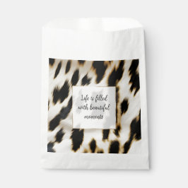 Sacolinha Espinho Dourado branco preto