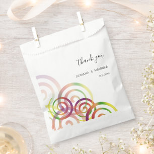 Sacolinha Espirais Chic Rainbow Personalizados