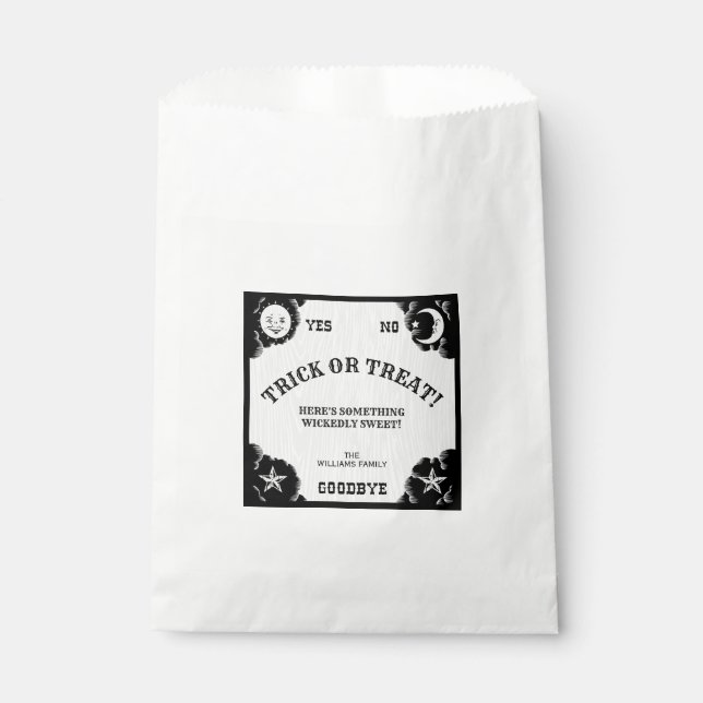 Sacolinha Espírito Conselho Halloween Favor Bolsas (Frente)