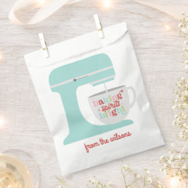 Sacolinha Espírito de Confeitaria Retro Pastel Natal Brilhan