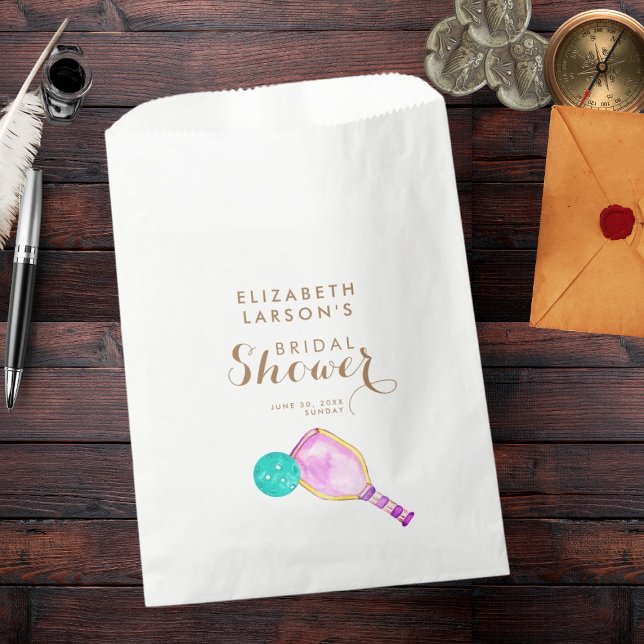 Sacolinha Esportes de Lover Aquarela Pickleball Themed Brida (Criador carregado)