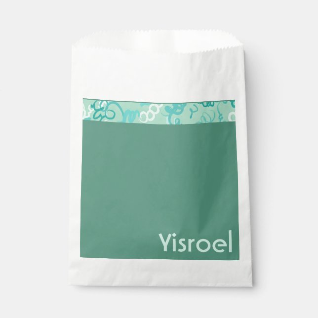 Sacolinha Espreita verde a favor das bolsas (Frente)