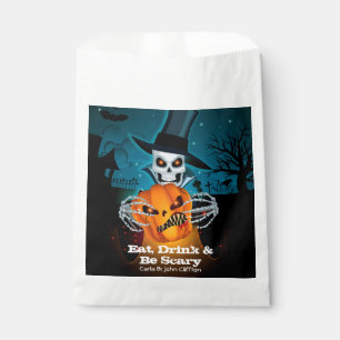 Sacolinha Esqueleto Assustador e Halloween de Pumpkin